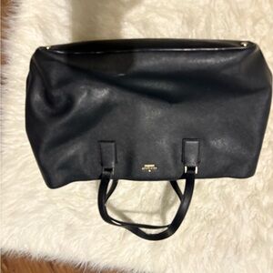 Kate Spade Black Leather Tote Bag